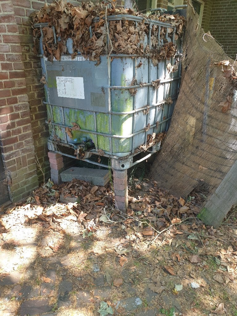 IBC container regenton, Ophalen, Gebruikt