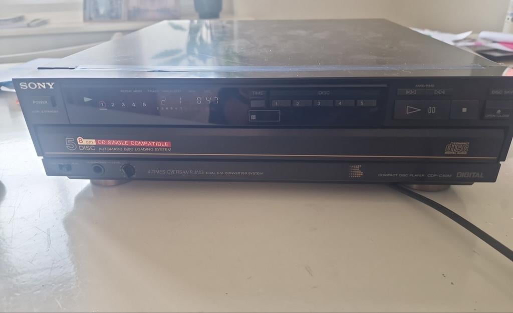 Sony cdp-c50m 5 cd wisselaar, Ophalen of Verzenden, Gebruikt, Sony, Wisselaar
