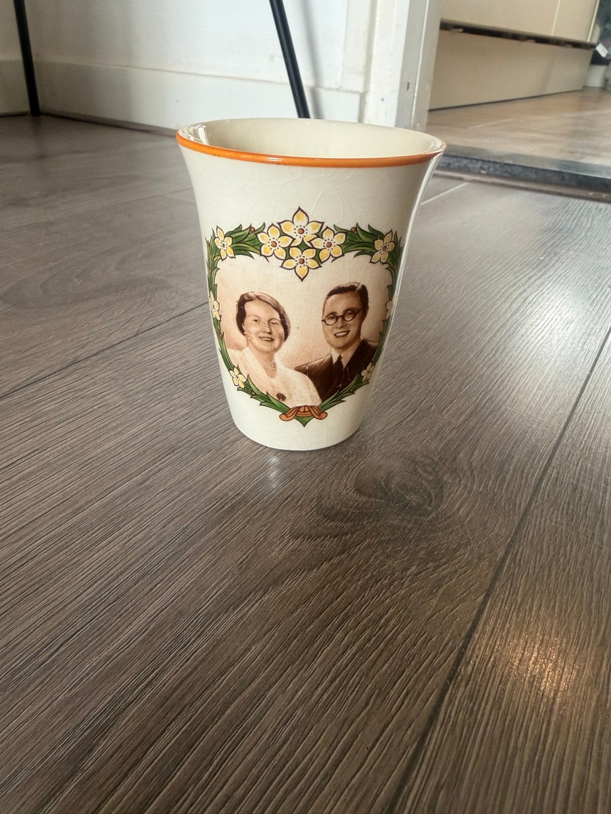 Vintage Mosa Juliana & Bernhard herdenkingsbeker 1937, Ophalen of Verzenden