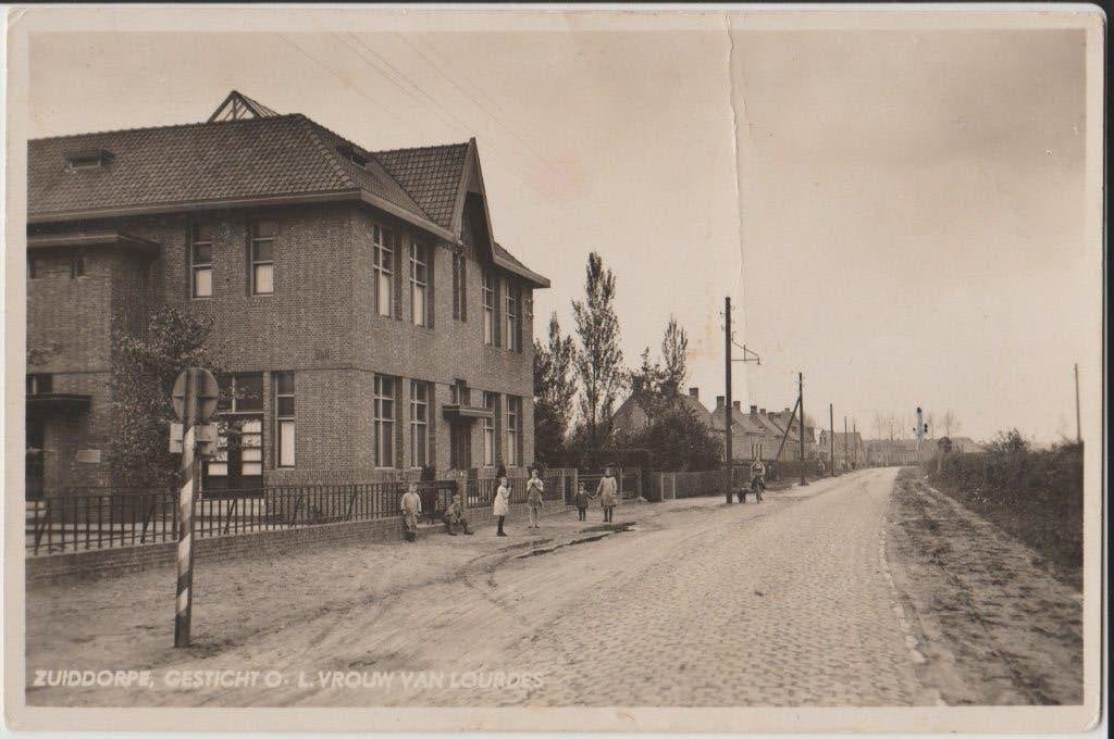 1945 ? inrichting zuiddorpe gesticht o.l.vrouwe van lourdes, Ophalen of Verzenden, 1940 tot 1960, Gelopen, Zeeland
