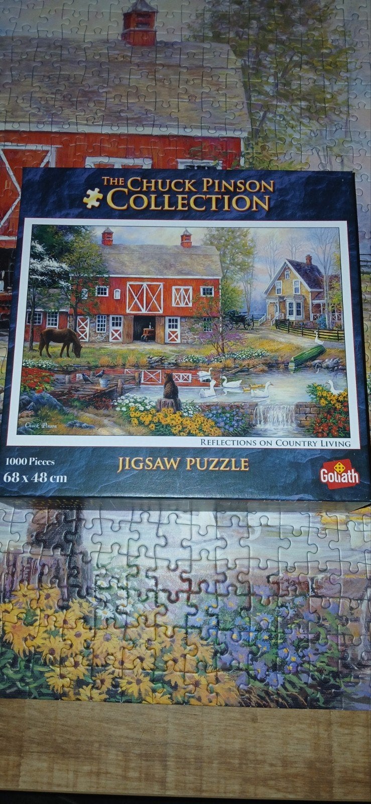 Goliath Jigsaw Puzzel - Chuck Pinson Collection 1000 stukjes, Een of twee spelers, Ophalen of Verzenden, Zo goed als nieuw, Goliath