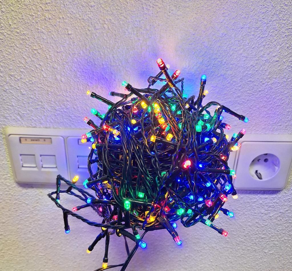 Mini lampjes multicolor, 240 lampjes binnen /buiten, Diversen, Kerst, Ophalen of Verzenden, Zo goed als nieuw