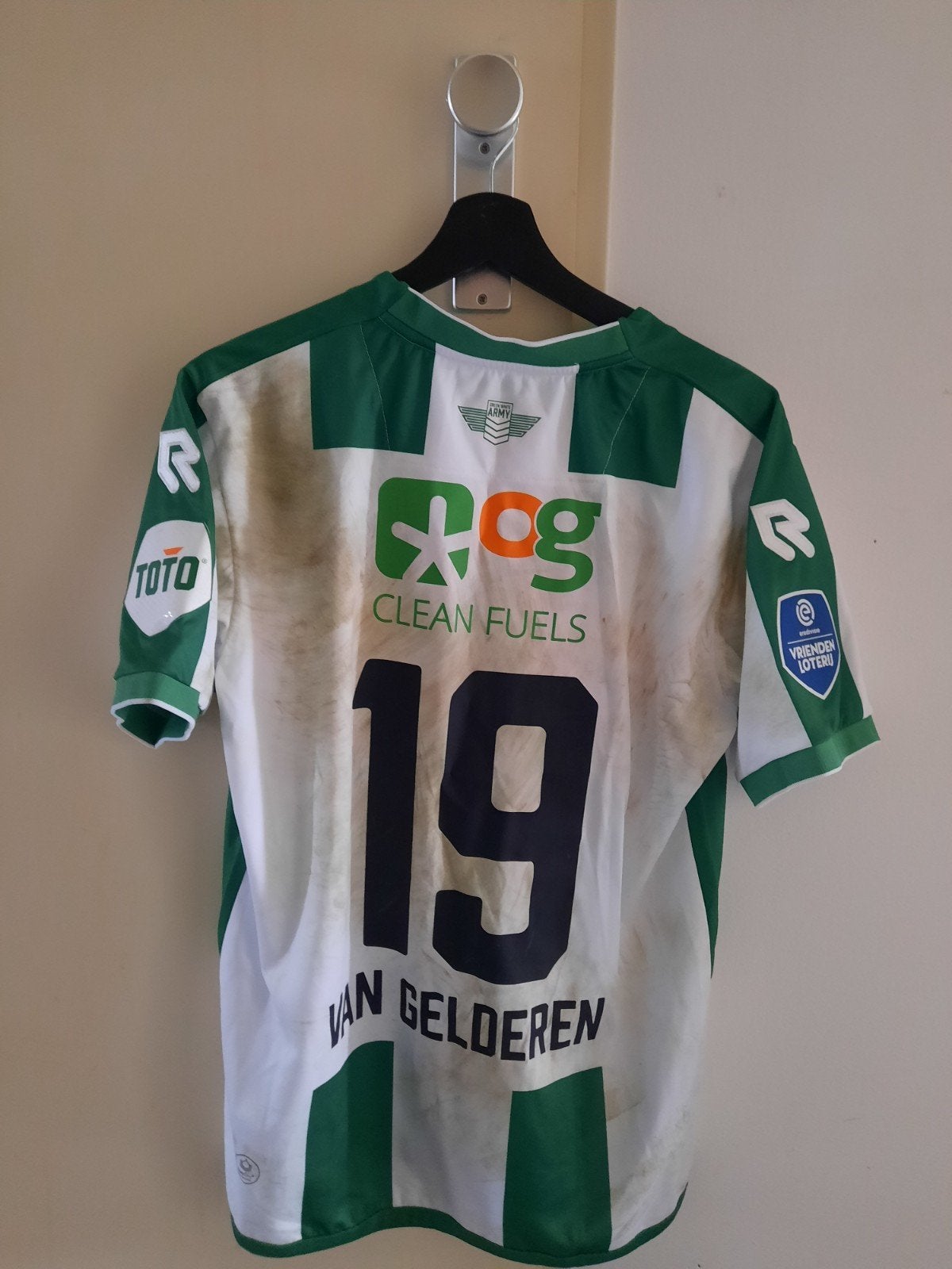 matchworn liam van gelderen fc groningen, Ophalen of Verzenden, Zo goed als nieuw, Overige binnenlandse clubs, Shirt
