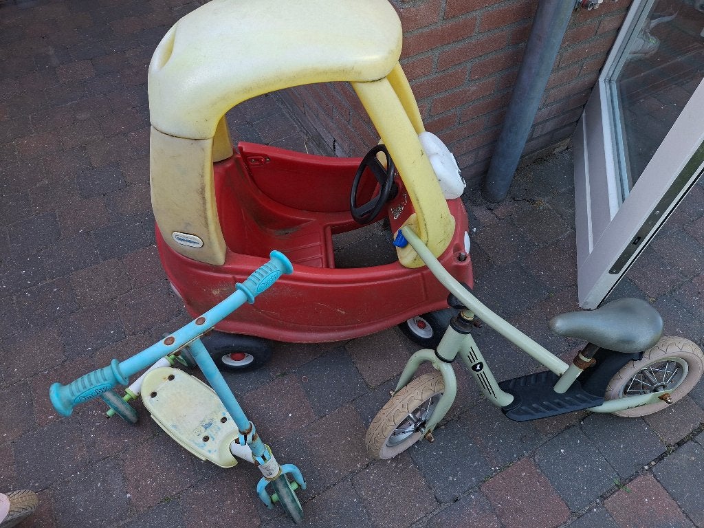 Buitenspeelgoed, Ophalen, Gebruikt