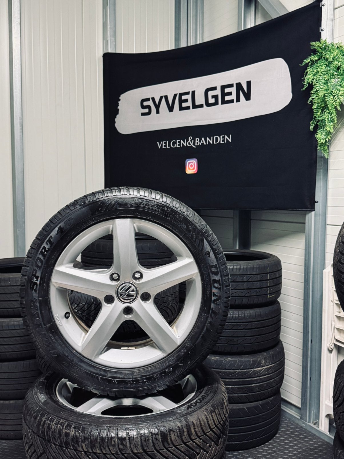 16" 5x112 Orig. VW Golf Caddy Audi Velgen - Winterbanden!, Ophalen, Gebruikt, 16 inch, Banden en Velgen