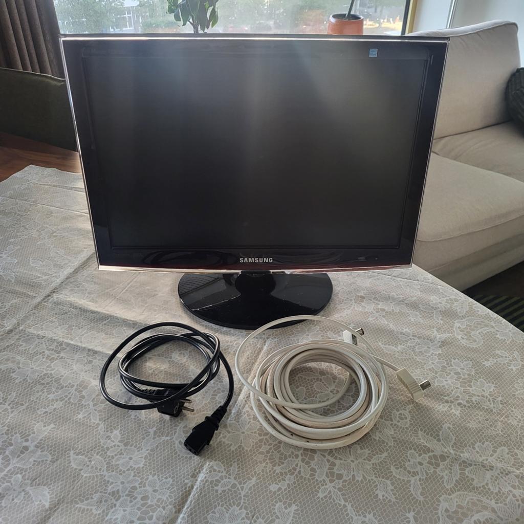 Samsung 20 inch TV Zwart - Inclusief kabels, Ophalen, Gebruikt, 50 Hz, LCD