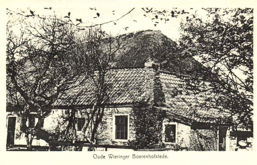 Oude Wieringer Boerenhofstede. - Hippolytushoef - ongelopen, Ophalen of Verzenden, 1960 tot 1980, Ongelopen, Noord-Holland