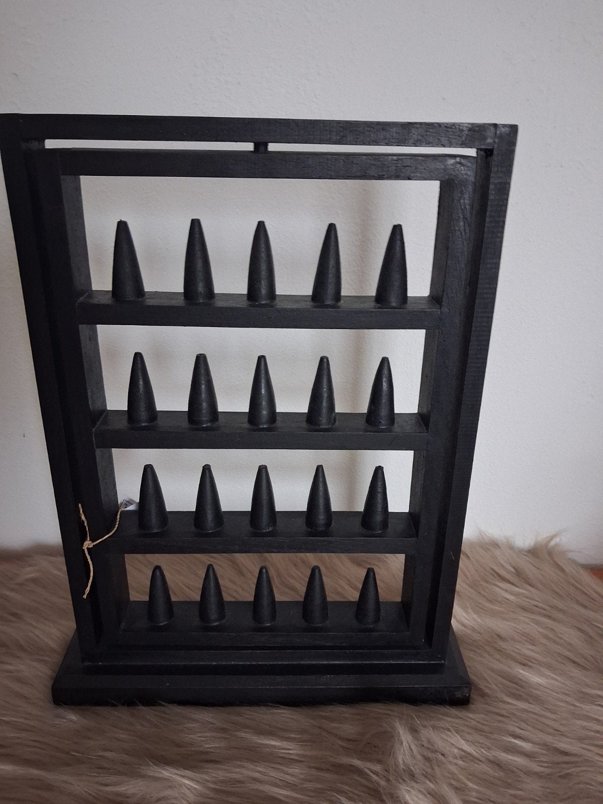 Houten ringen display zwart draaibaar -20%, Ophalen of Verzenden, Nieuw, Overige typen