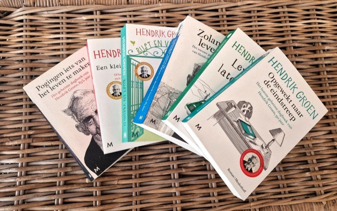Hendrik Groen boekenset, Verzenden, Zo goed als nieuw, Hendrik Groen, Verhalen