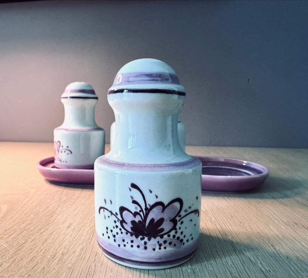 Vintage Zenith kruidenrekje met zoutvaatje en pepervaatje, Ophalen of Verzenden
