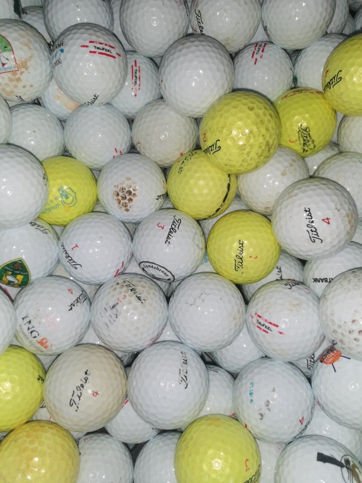 Titleist trufeel golfballen 100 stuks, Ophalen of Verzenden, Bal(len)