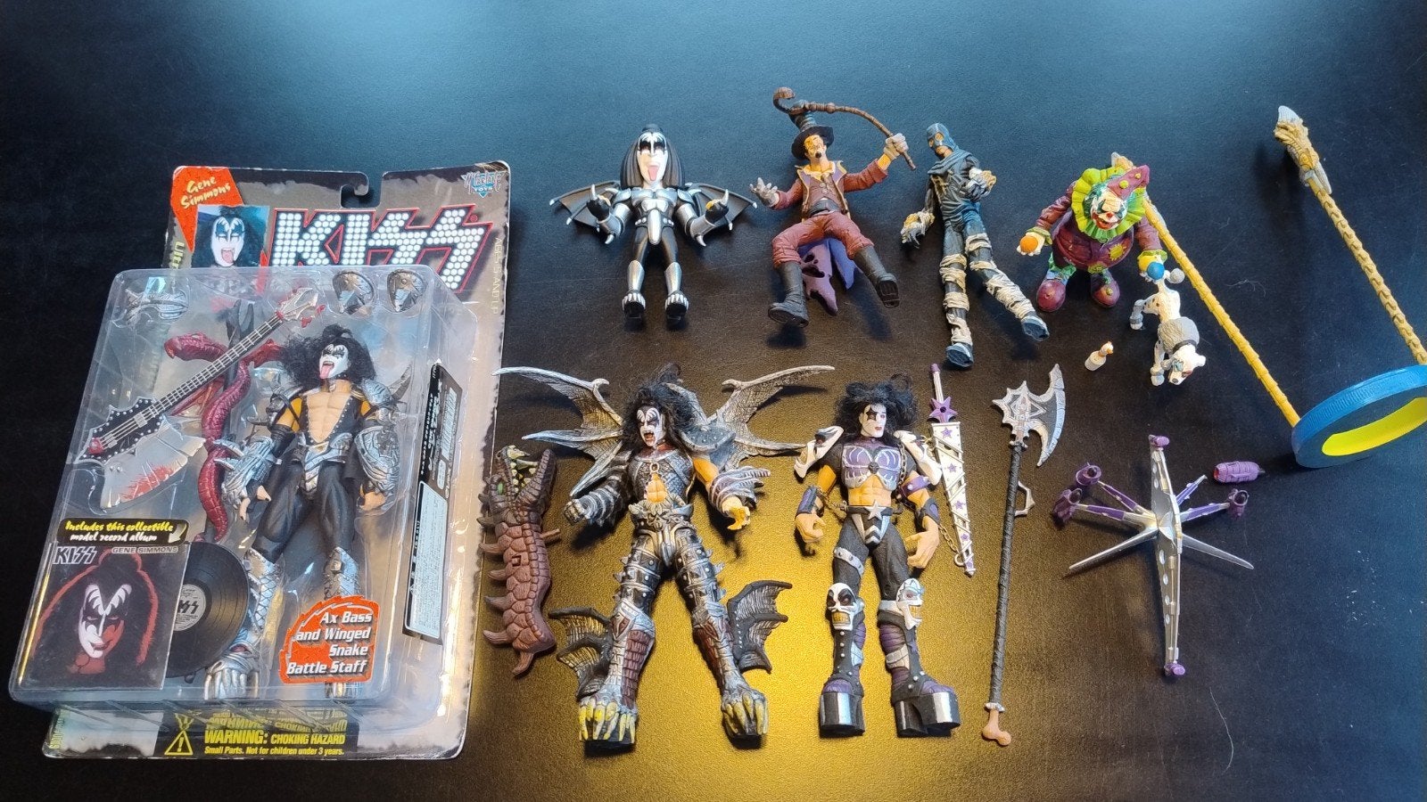 Grote verzameling KISS actiefiguren mcfarlane rare, Ophalen of Verzenden, Gebruikt