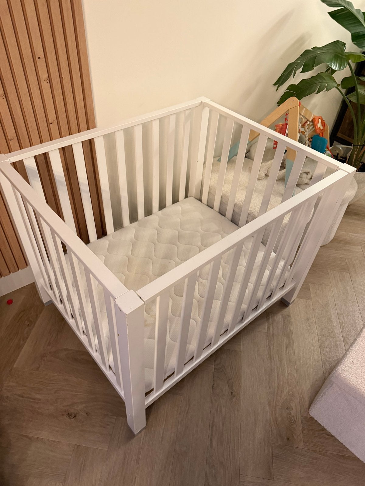 Bopita box met matras - Zo goed als nieuw, Ophalen, Zo goed als nieuw, Vierkant, In hoogte verstelbaar