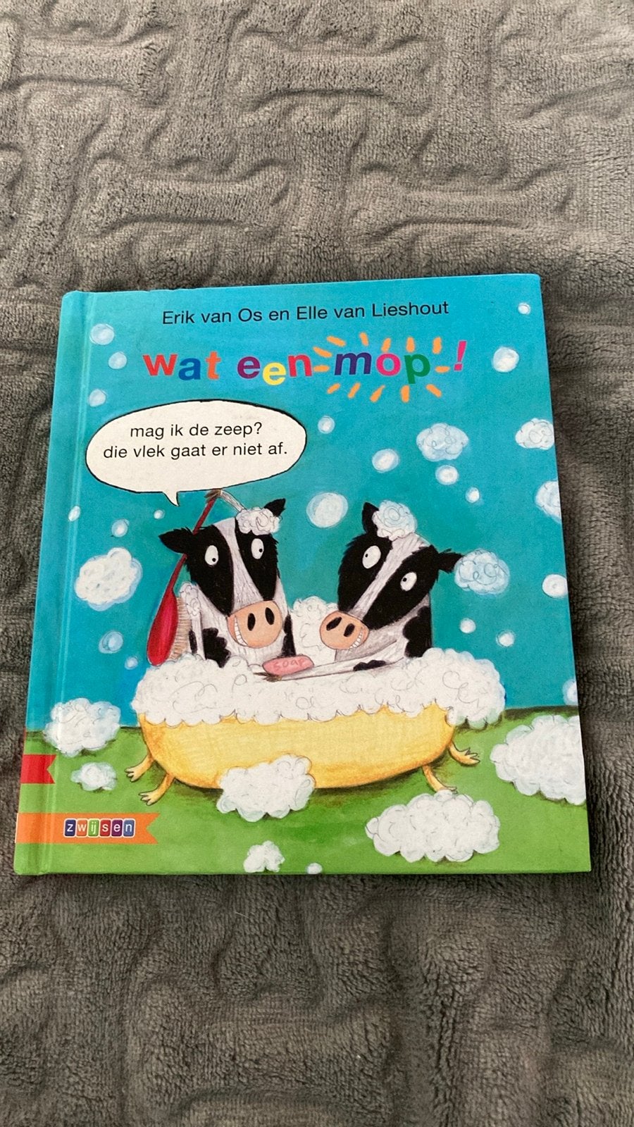 Wat een mop! - Erik van Os en Elle van Lieshout, Boeken, Ophalen of Verzenden, Zo goed als nieuw, Jongen of Meisje, Fictie algemeen