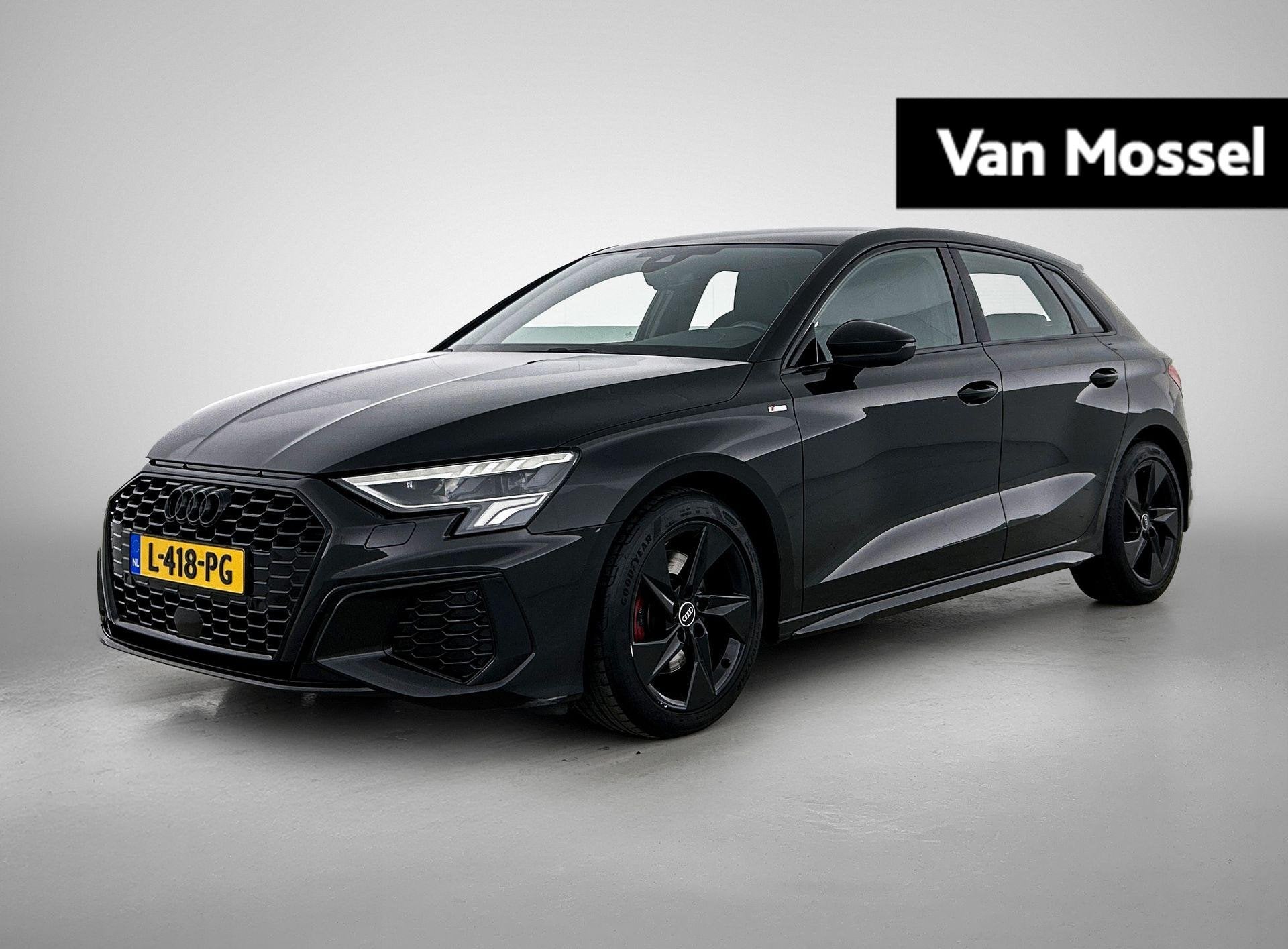 Audi A3 Sportback 30 TFSI S edition 110 PK | S-line | Automa, Auto's, Audi, 12 maanden, Gebruikt, Leder en Stof, Zwart