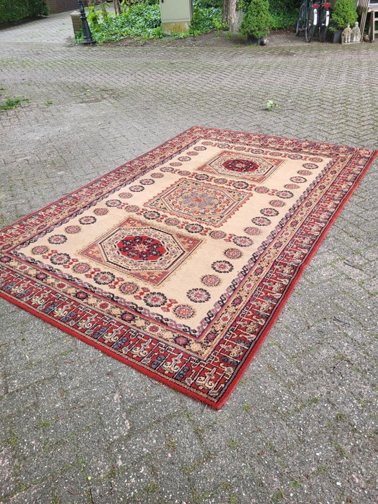 Hassan tapijt 200x300 cm - 100% zuiver wol, Ophalen, Gebruikt, Klassiek, Oosters, 200 cm of meer