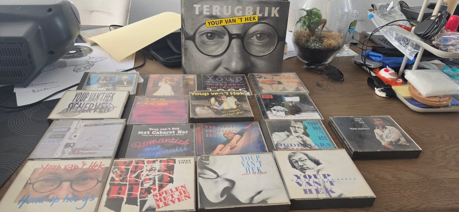 Youp van t Hek cd's verzameling 19x teab + boek, Ophalen of Verzenden, Gebruikt