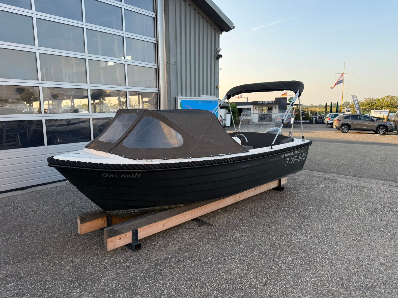 Sloep geheel vaarklaar 20PK | Admiraal 470 | Tender, Watersport en Boten, Tender, Zo goed als nieuw, Buitenboordmotor, Ophalen