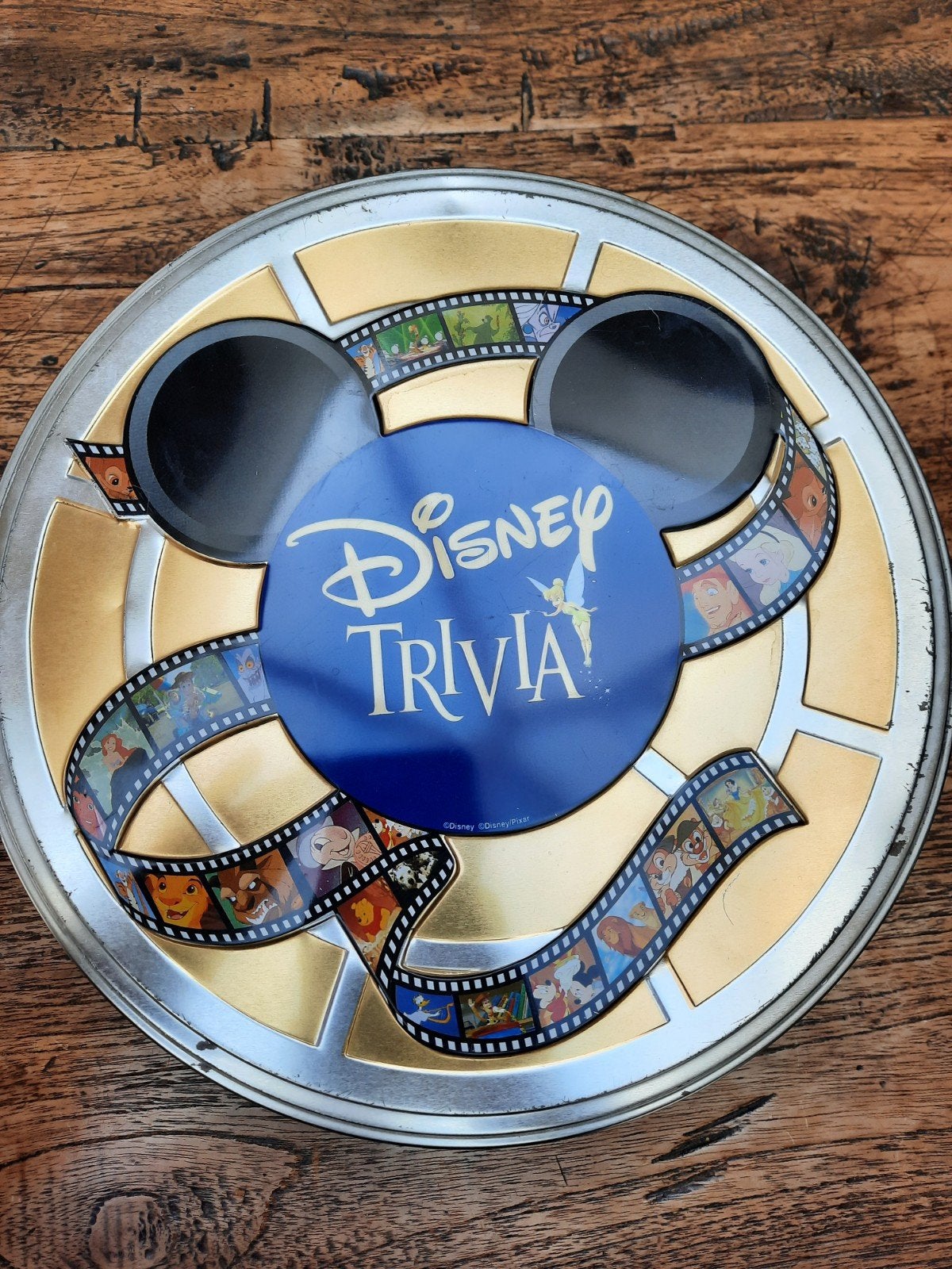 Disney Trivia Bordspel - Compleet in Blikken Doos, Ophalen, Overige figuren, Gebruikt, Overige typen
