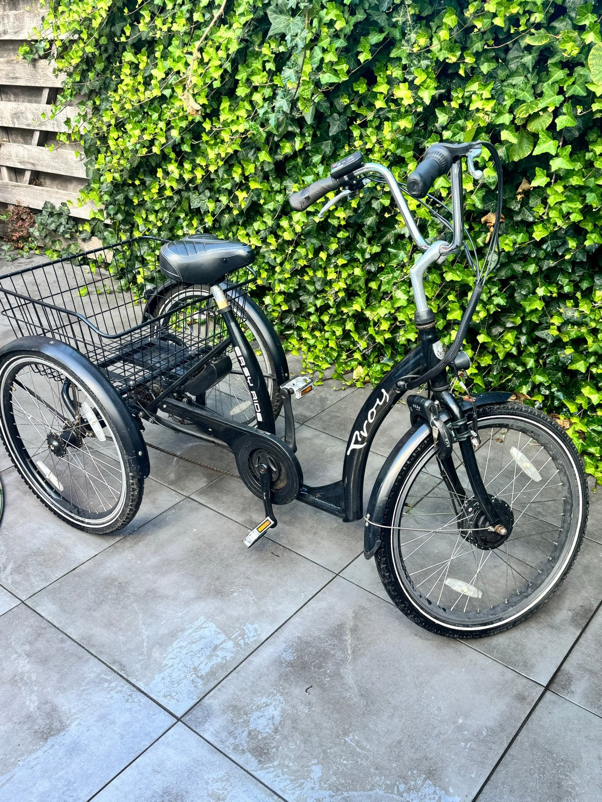 Troy elektrische driewieler met mand, Fietsen en Brommers, Elektrische fietsen, Gebruikt, 51 tot 55 cm, 30 tot 50 km per accu