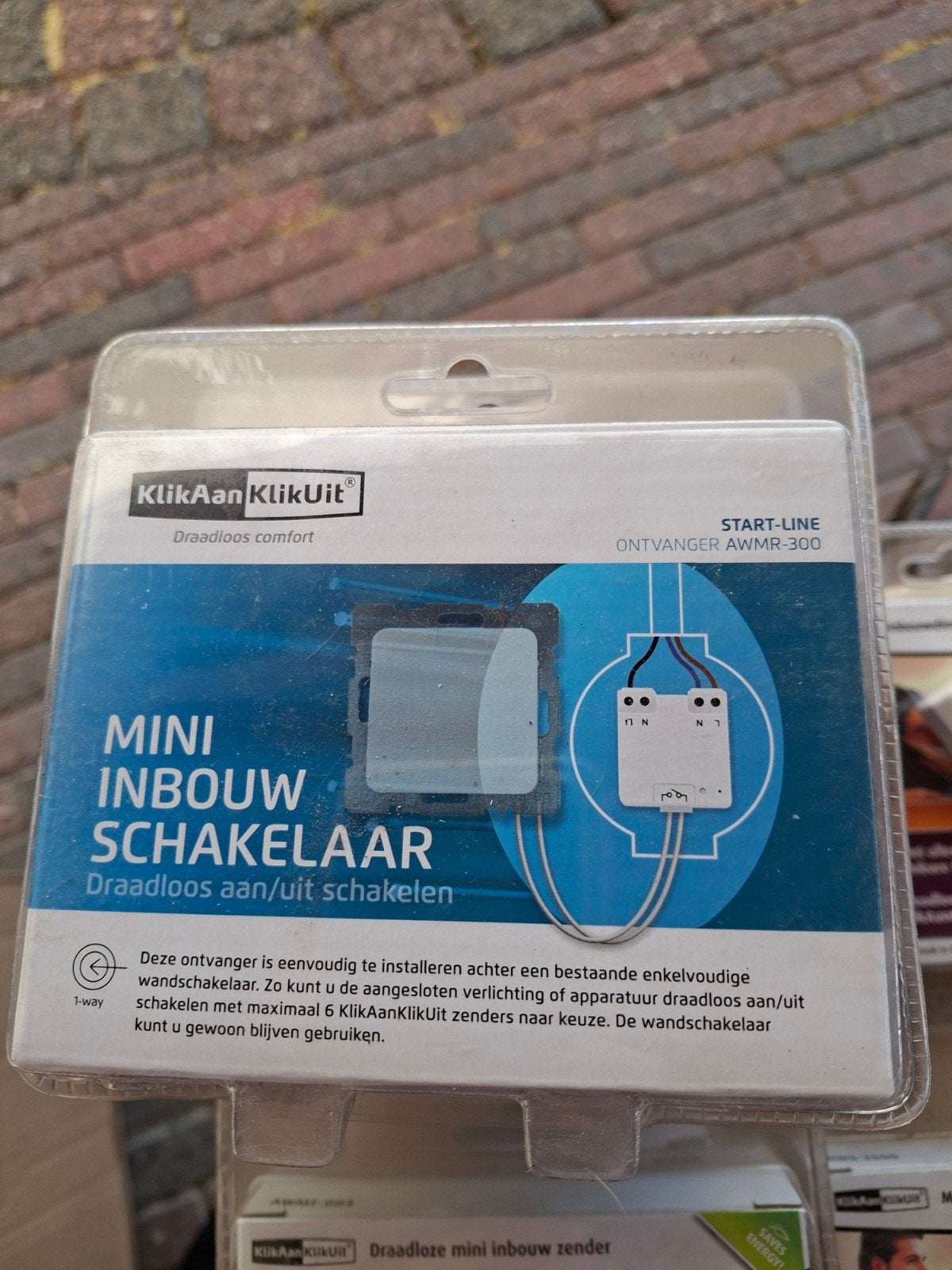 KliKaanKliKuit AWMR-300 Mini Inbouw Schakelaar, Ophalen of Verzenden