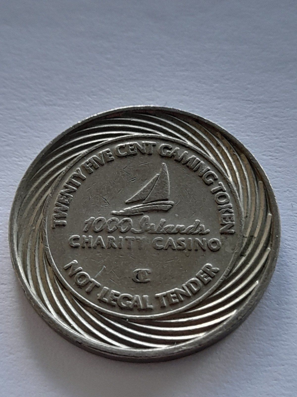 Gaming Token 25 Cent - Charity Casino Canada, Verzenden, Noord-Amerika, Losse munt