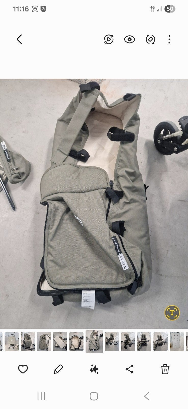 Bugaboo Cameleon kinderwagen, Ophalen