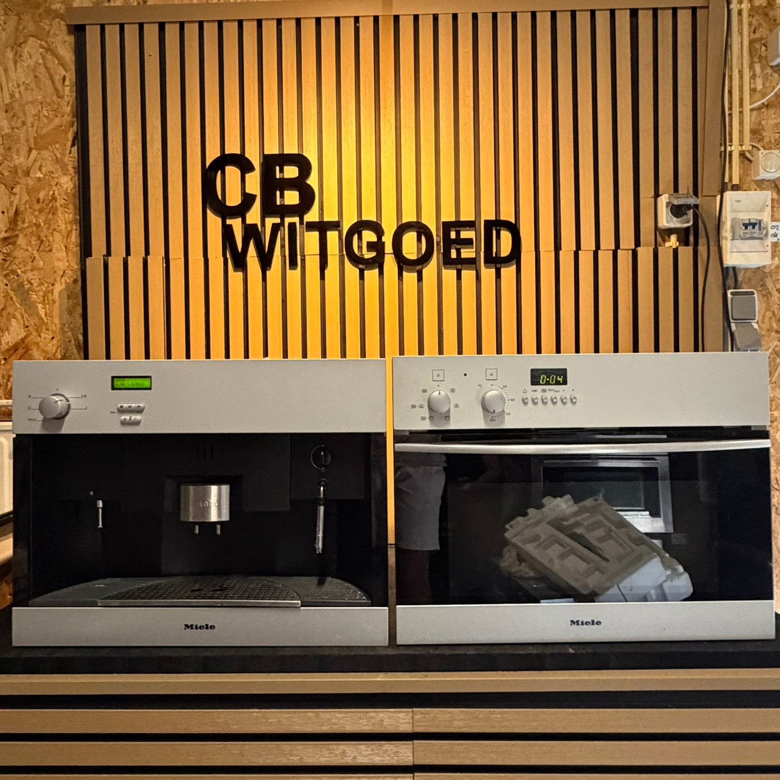 Luxe miele set combi oven magnetron en koffiemachine, Ophalen, Gebruikt, Combi-oven, Inbouw