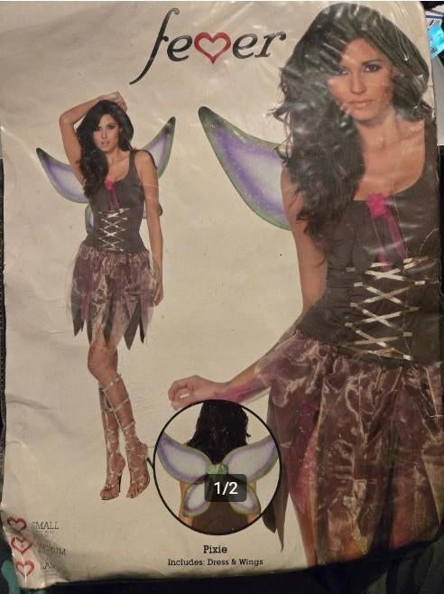 Luxe Tinkerbell outfit mt M, Maat 38/40 (M), Carnaval, Nieuw, Ophalen of Verzenden