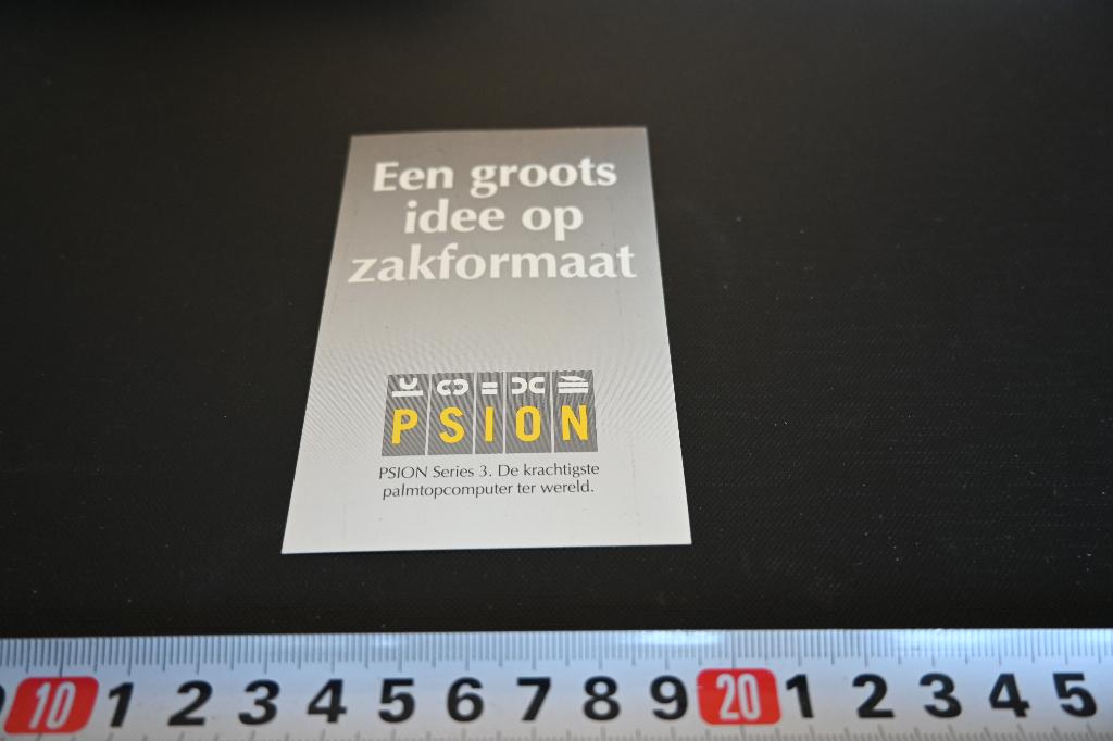 sticker PSION series 3 palmtop computer groots idee, Ophalen, Zo goed als nieuw