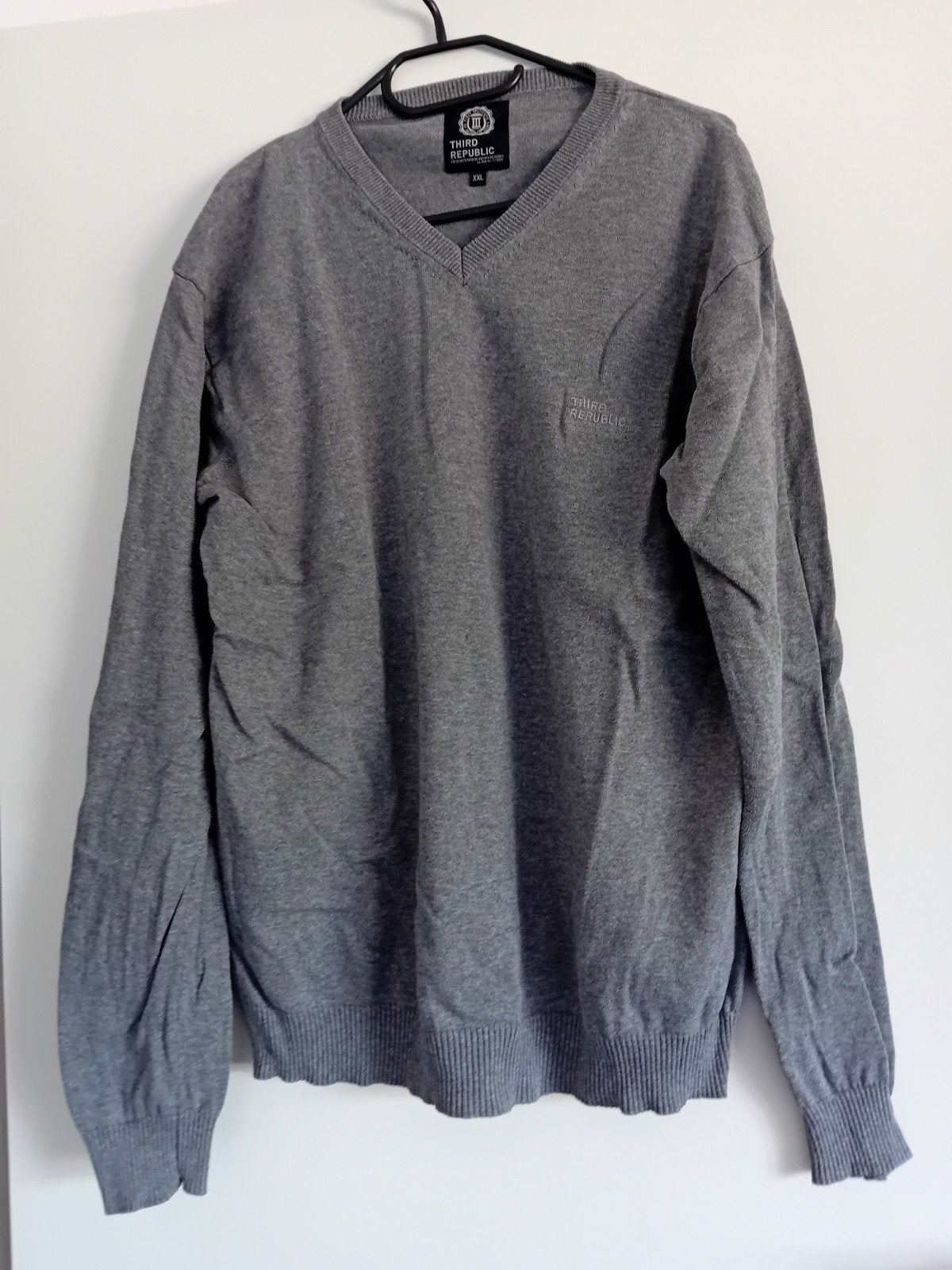 Third Republic V-hals trui - Maat XXL - Grijs katoen, Kleding | Heren, Overige maten, Ophalen of Verzenden, Zo goed als nieuw