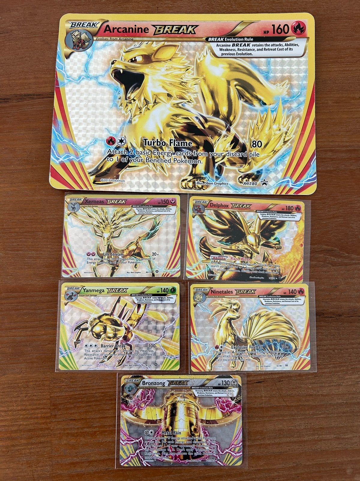 Pokémon BREAK Kaarten Collectie - 6 unieke kaarten, Ophalen of Verzenden, Gebruikt, Meerdere kaarten, Foil