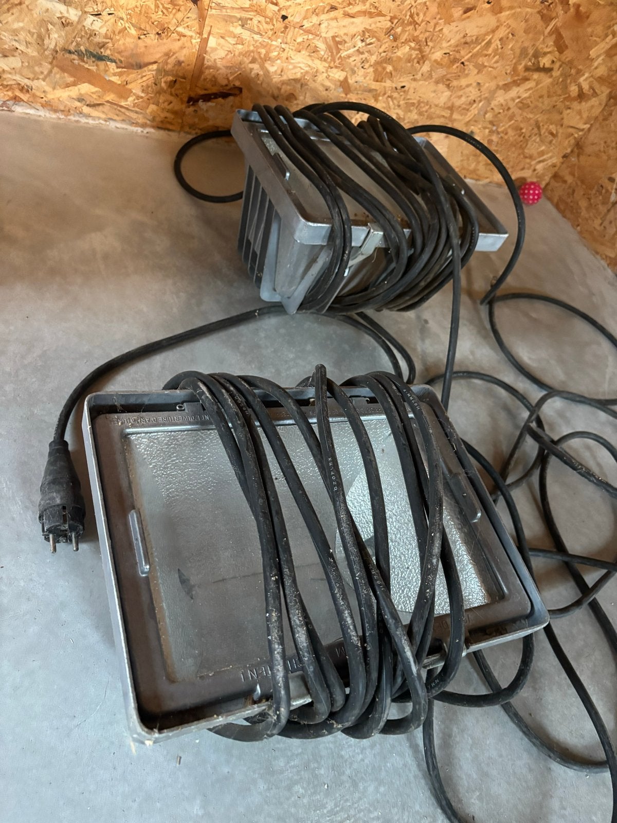 2x Halogeen bouwlamp 1000W - Gebruikt, Ophalen of Verzenden, Gebruikt, 500 watt of meer, Lamp met armatuur