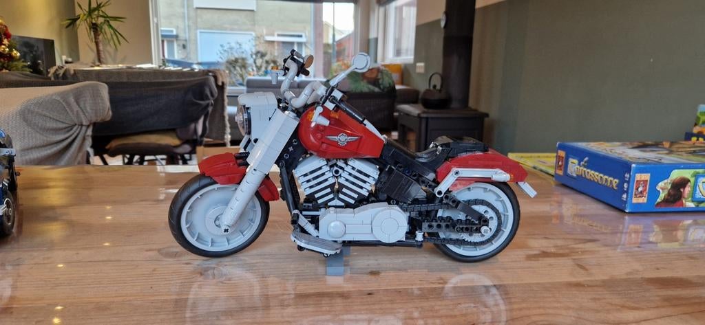 Lego 10269 Harley-Davidson Fat Boy, Lego, Compleet, Ophalen of Verzenden, Zo goed als nieuw