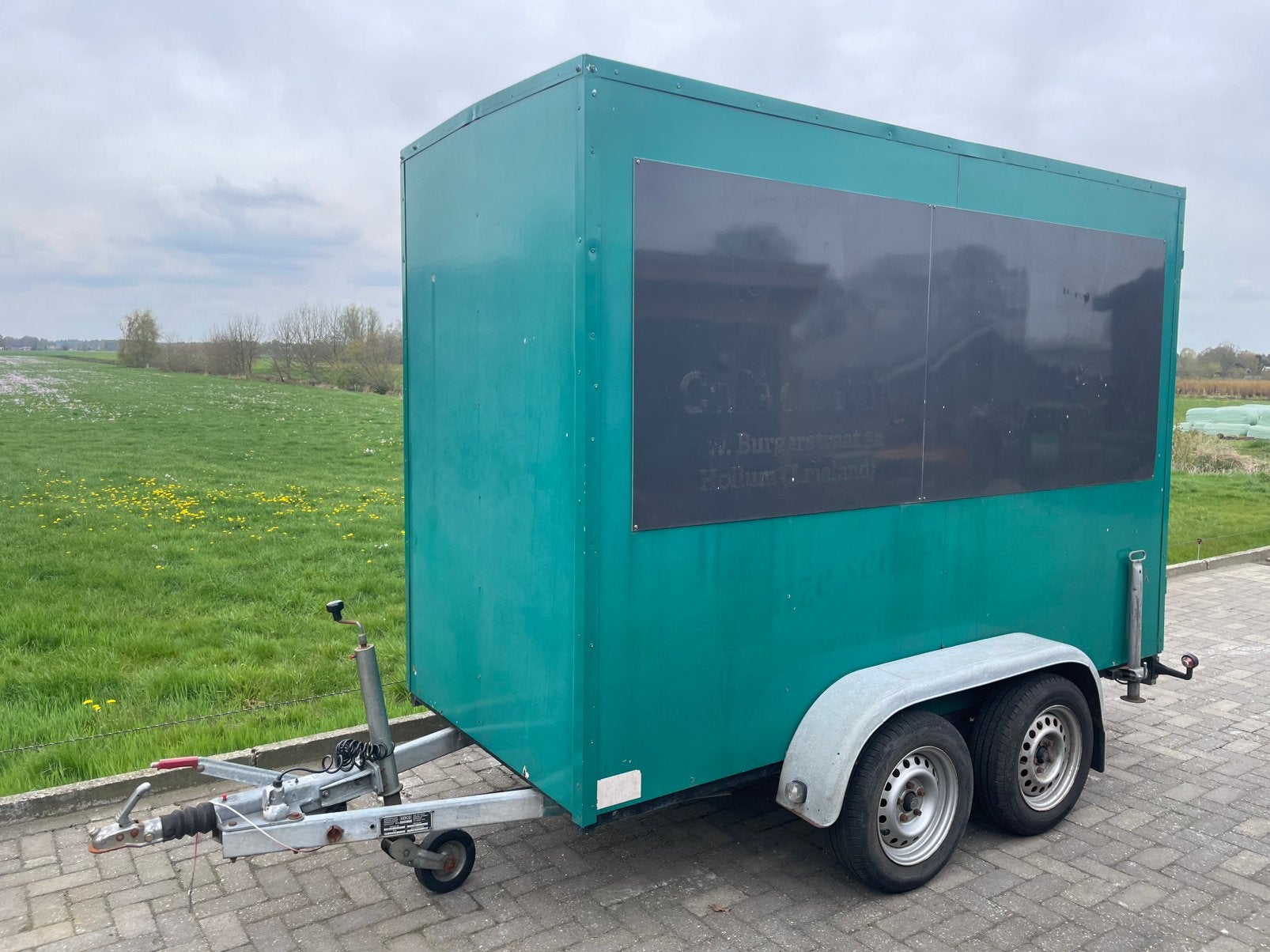 Hoca gesloten aanhanger 290x125x200cm 2000KG MARGE, Ophalen, Zo goed als nieuw