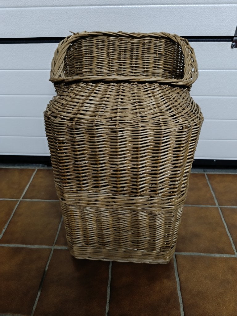 Vintage fietsstoel, rotan mand, kinderzitje, riet, Ophalen