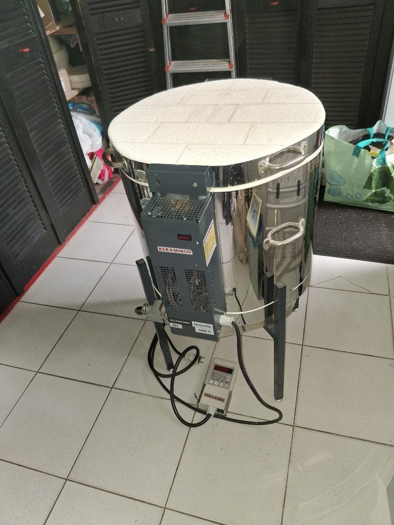 Keramiekoven, 50 ltr. Favourite (230 volt) + regelapparaat, Ophalen, Zo goed als nieuw