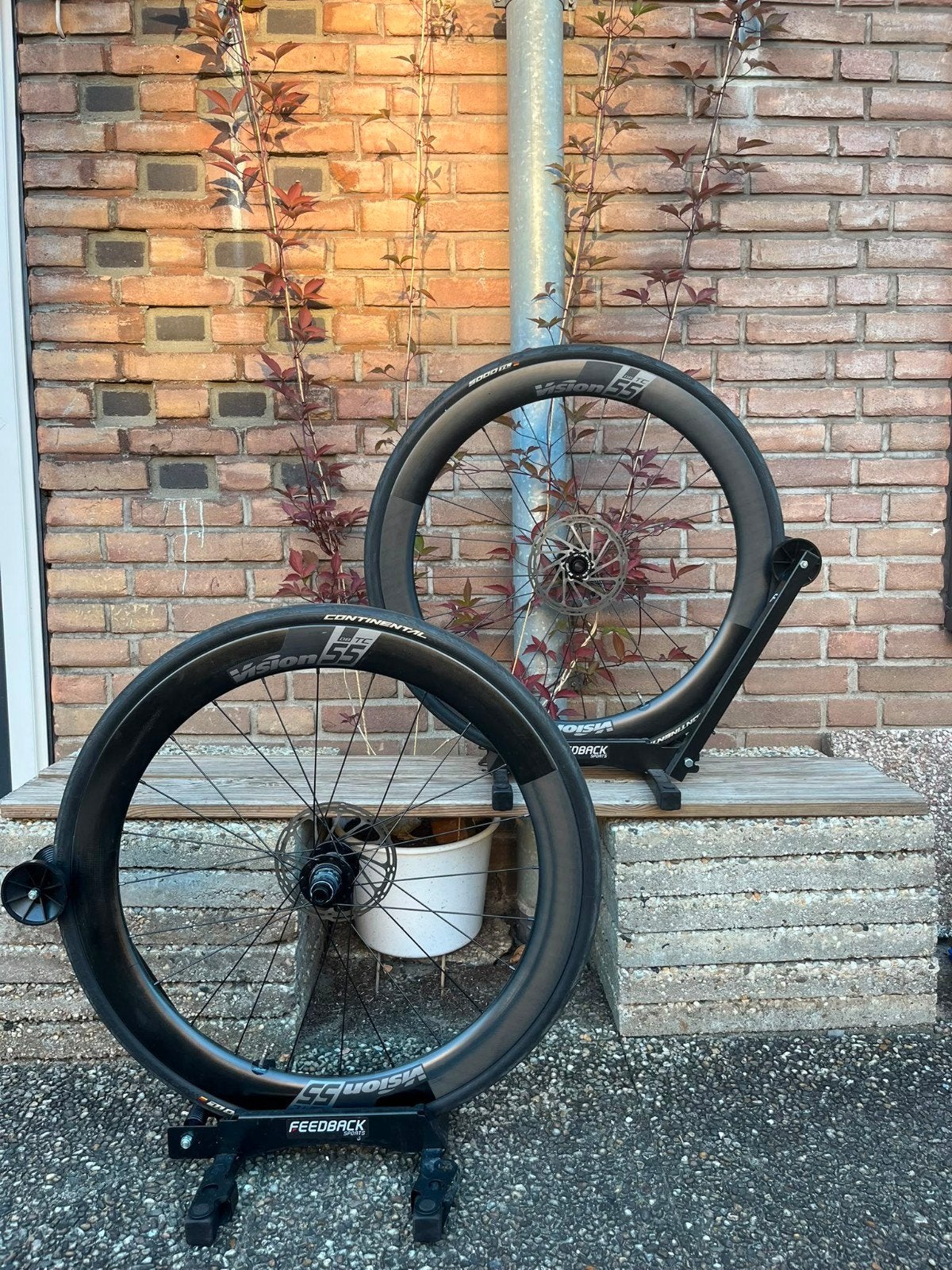 Vision SC 55 Disc Carbon Wielset – Incl. GP5000&Remschijven, Fietsen en Brommers, Fietsonderdelen, Zo goed als nieuw, Vision, Racefiets