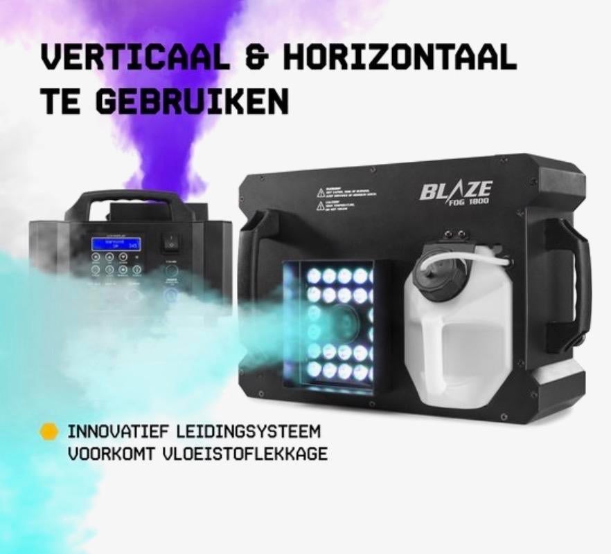 2x 1800watt rookmachine 350m3 per minuut, Ophalen of Verzenden, Gebruikt, Rookmachine, Kleur