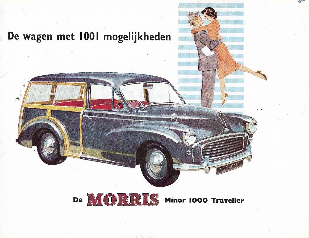 Brochure MORRIS 1000 Traveller, 1959 (NL)., Nieuw, Ophalen of Verzenden, Overige merken, Morris