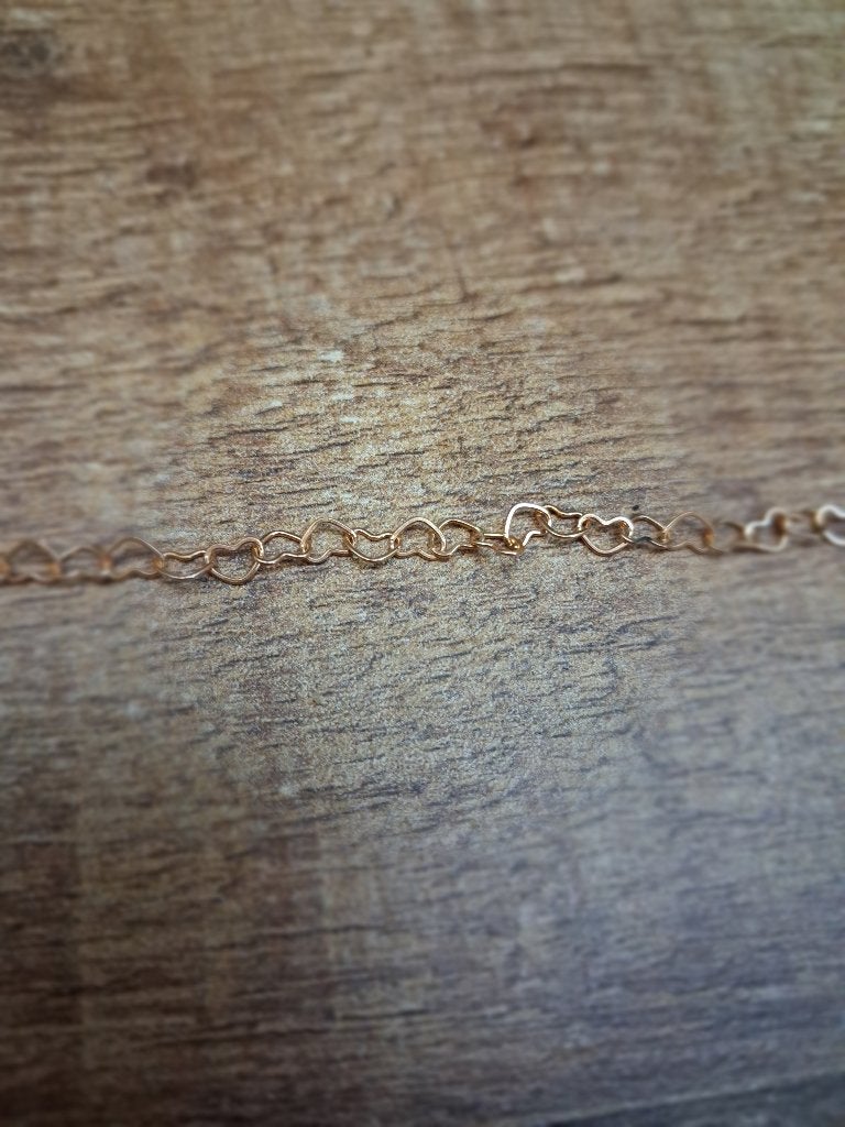 Goudkleurige Hartjes Armband, Ophalen of Verzenden, Nieuw, Goud, Overige materialen