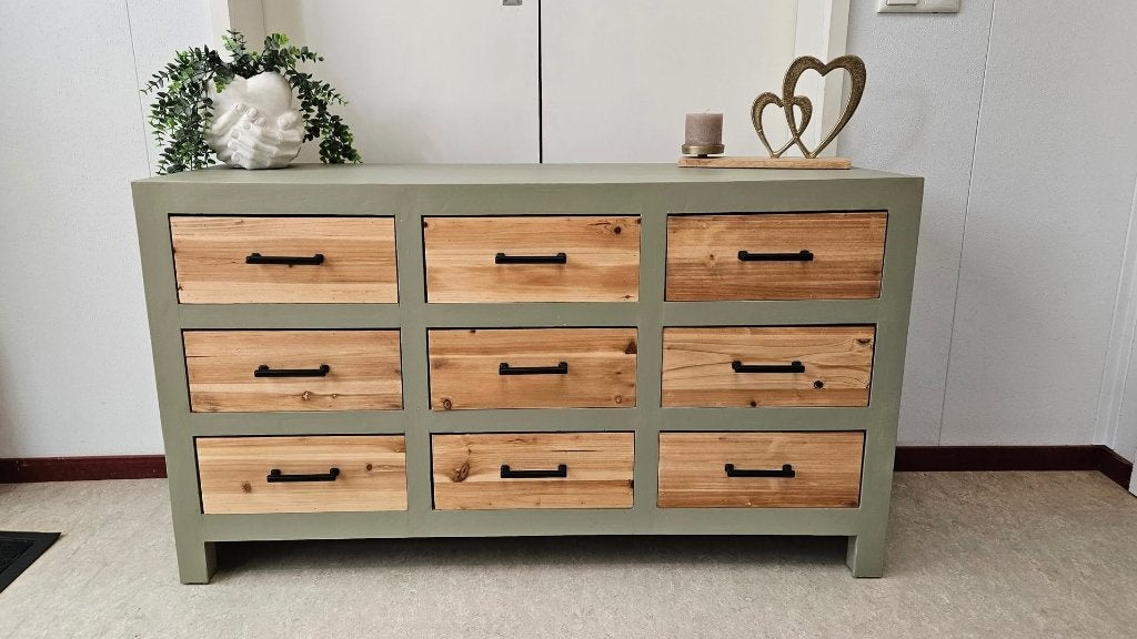 Mooie lage ladekast/ klein dressoir/ halkast, Huis en Inrichting, 5 laden of meer, Nieuw, Ophalen of Verzenden, Minder dan 100 cm