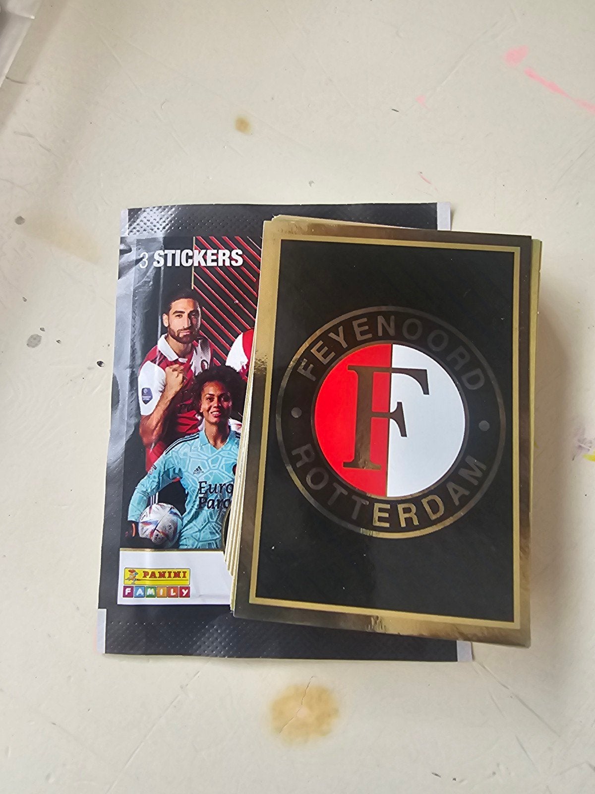 Feyenoord voetbalplaatjes +leegalbum, Ophalen of Verzenden, Zo goed als nieuw, Feyenoord, Poster, Plaatje of Sticker