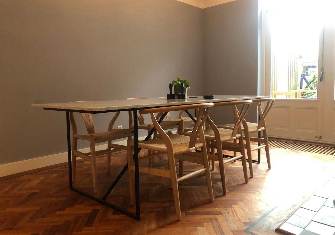Wegner Wishbone stoelen - Set van 6, Ophalen, Bruin, Zo goed als nieuw, Vijf, Zes of meer stoelen