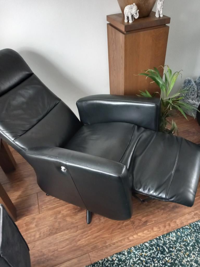 Echt leren relaxstoelen, Ophalen, 75 tot 100 cm