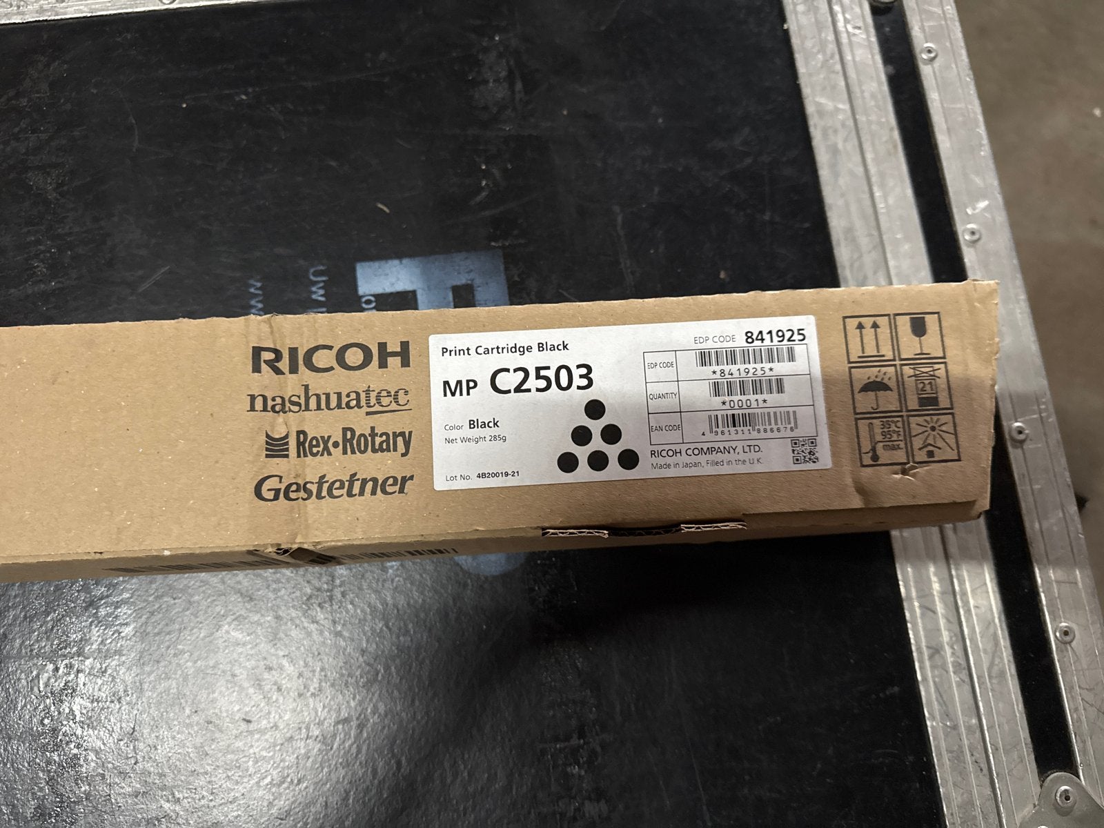 Ricoh Nashuatec MP C2503 Zwarte Toner Cartridge, Ophalen of Verzenden, Nieuw, Toner
