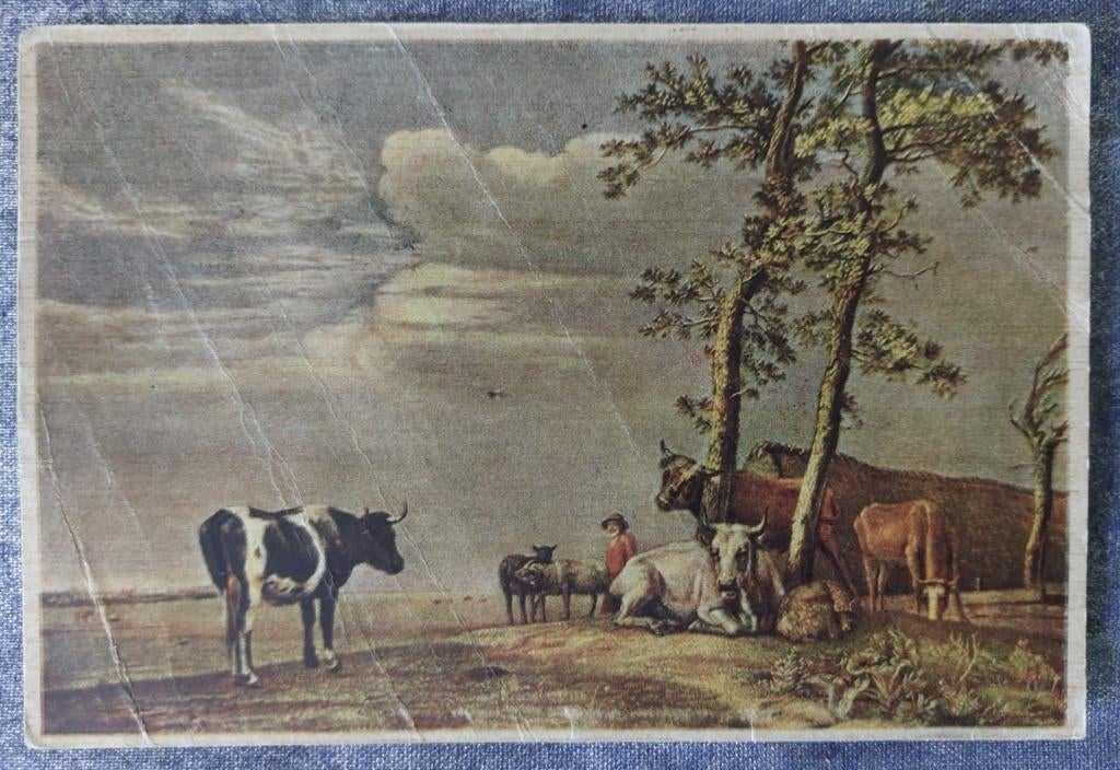 Ansichtkaart: Rustend vee - Paulus Potter [5614]  [VeAnAn], Ophalen of Verzenden, 1920 tot 1940, Ongelopen, Overige thema's