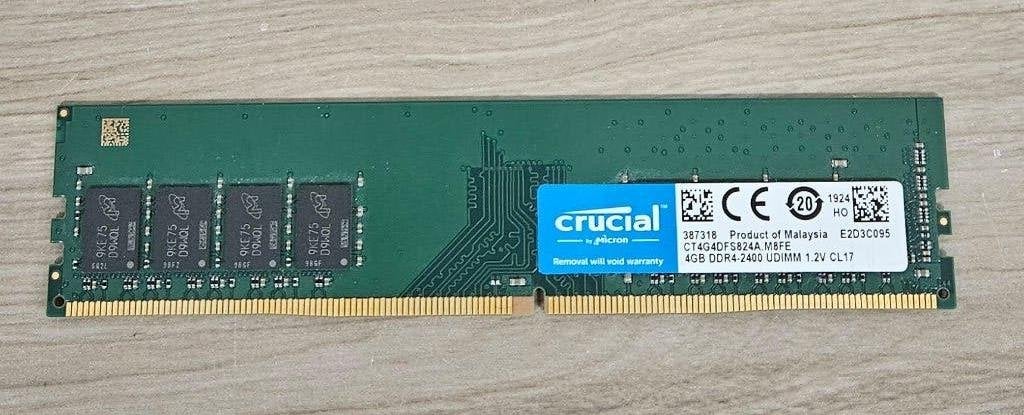 Crucial CT4G4DFS824A.M8FE, Ophalen, Gebruikt, DDR4, Desktop