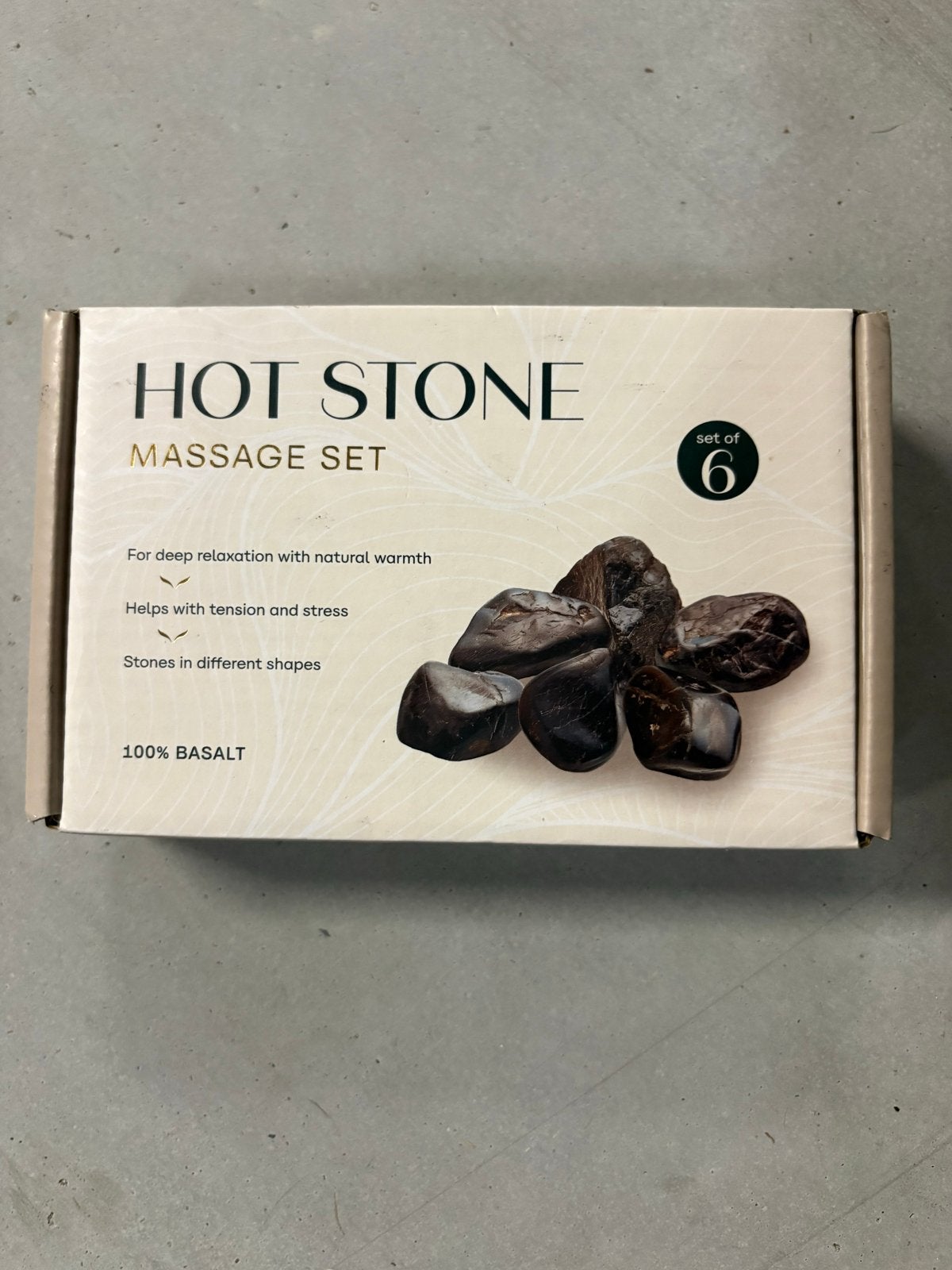 Hot Stone Massage Set - 6 Basaltstenen voor Ontspanning, Hotstone, ., Nieuw, Ophalen of Verzenden