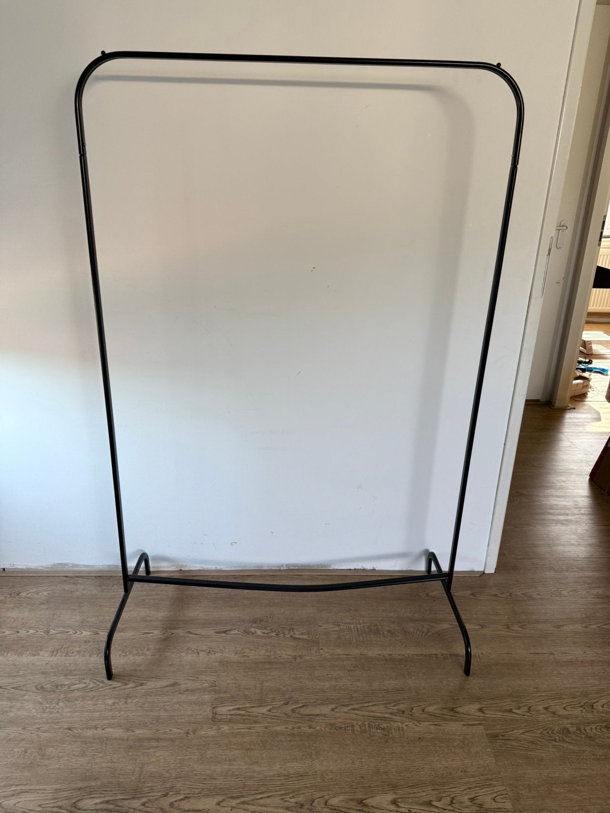Ikea MULLIG kledingrek zwart, Ophalen, Gebruikt
